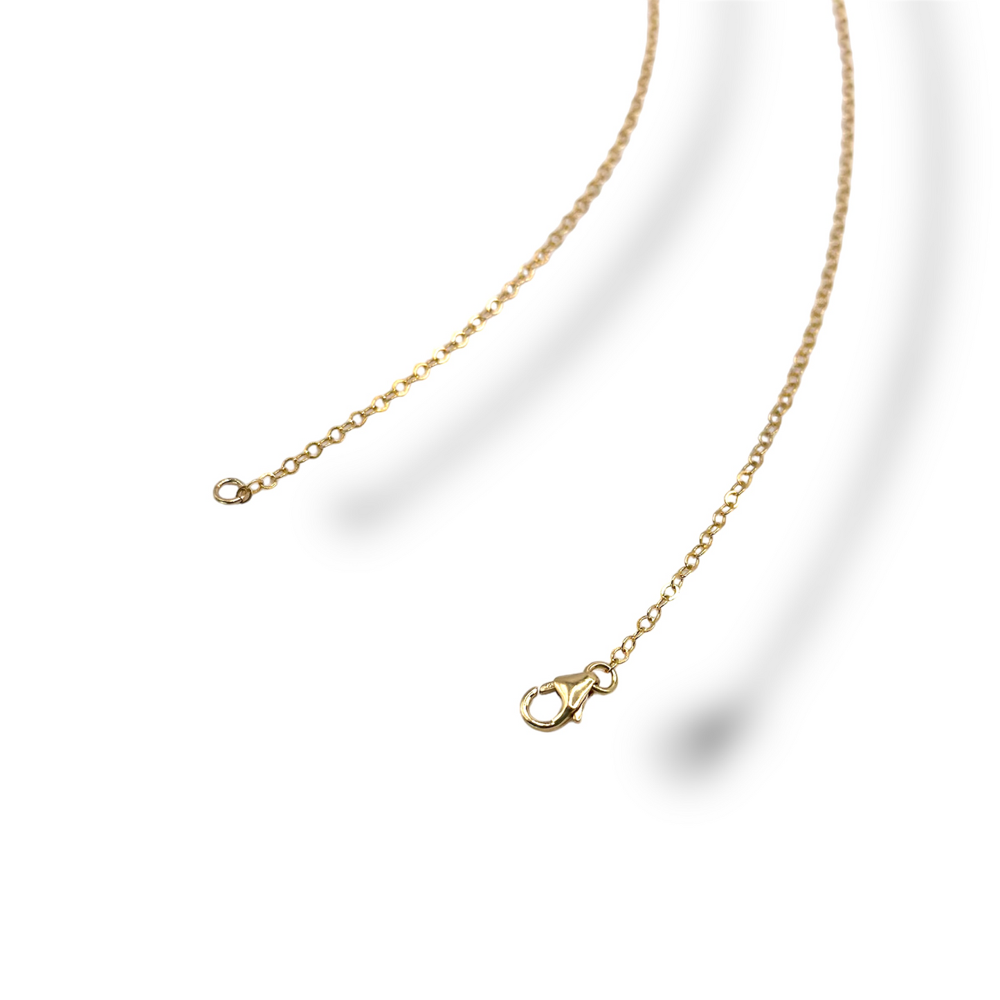 Mother of Pearl Compass Rolo Chain Necklace