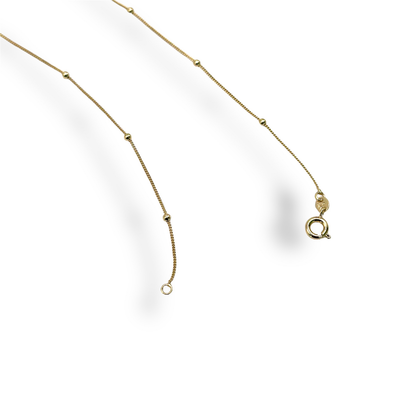 Heart Pendant & Bead Station Necklace