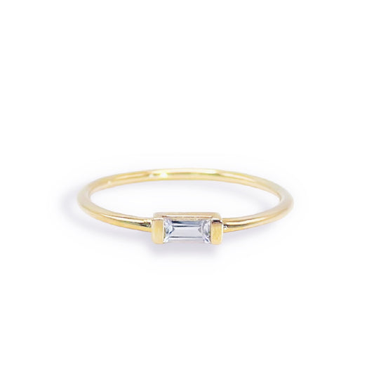 Mini Baguette Diamond Band Ring