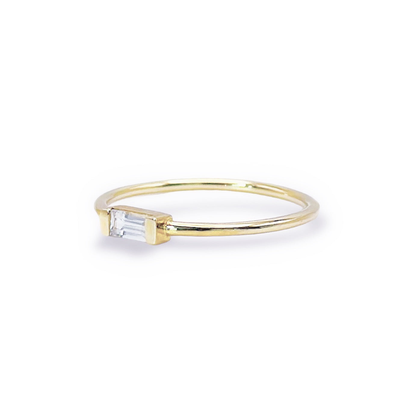 Mini Baguette Diamond Band Ring