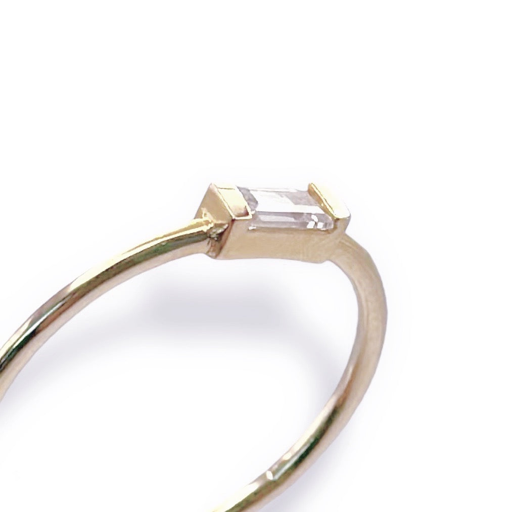 Mini Baguette Diamond Band Ring