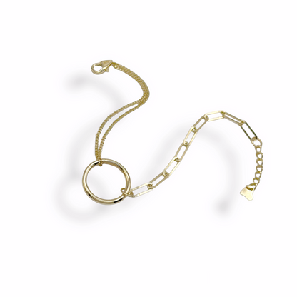 Circle Double Chain Bracelet