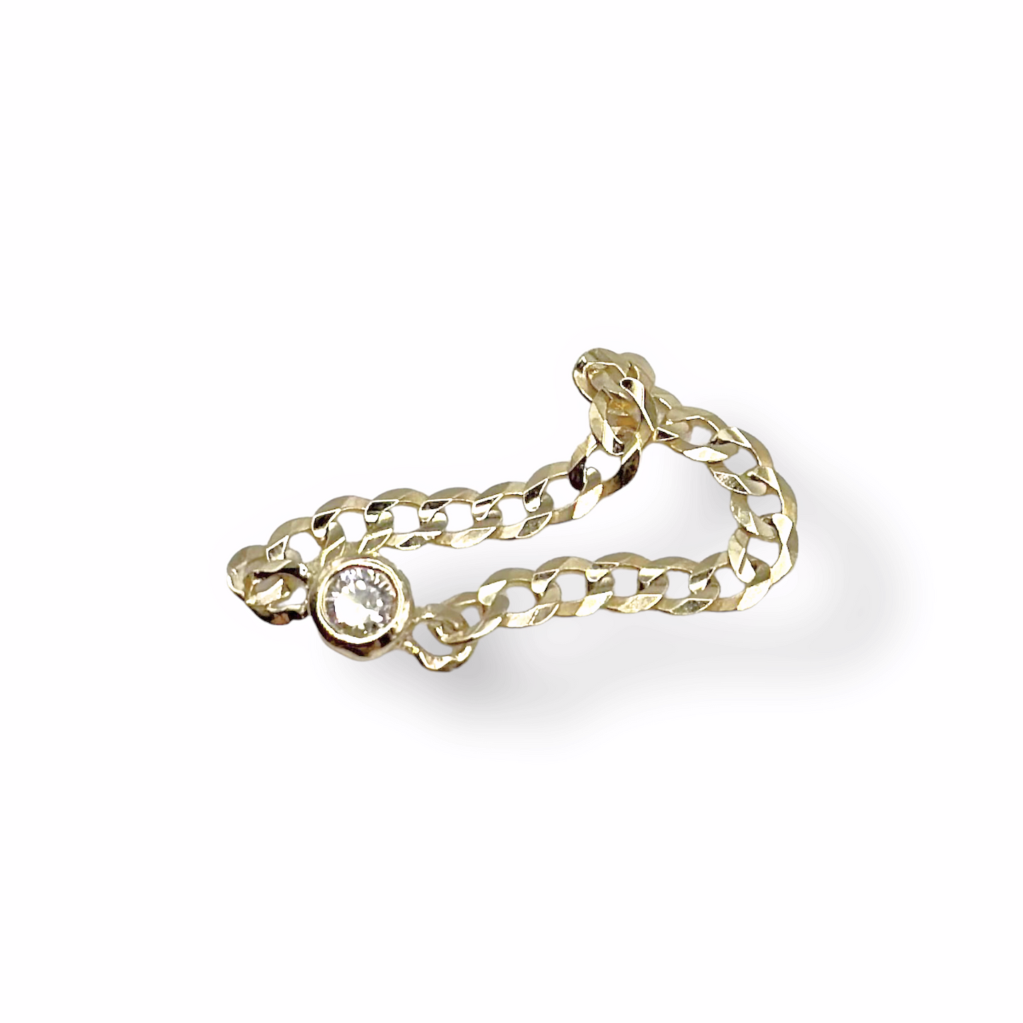 Cuban Chain Diamond Ring