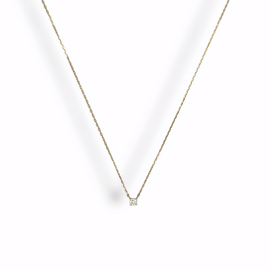 Diamond Solitaire Necklace