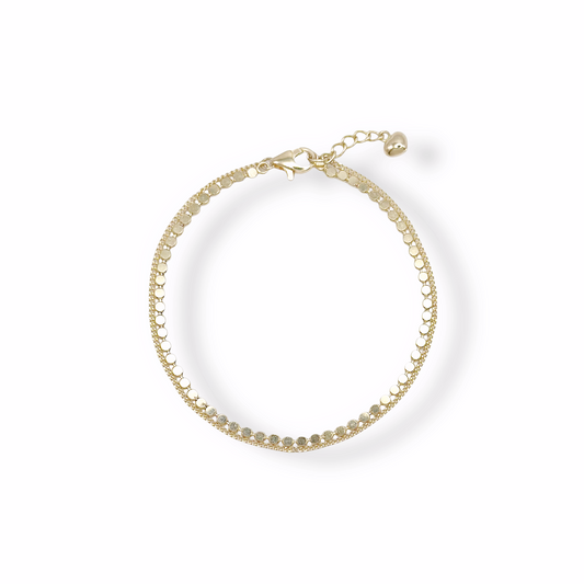 Flat Round Double Bracelet