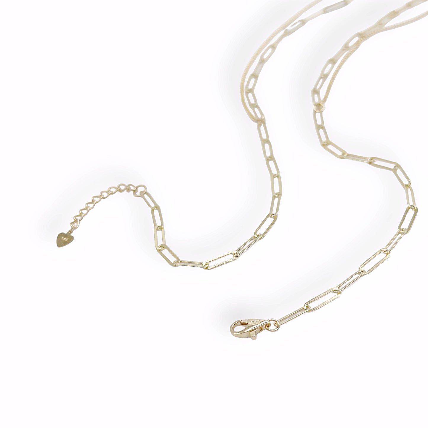 Golden Ball Double Chain Necklace