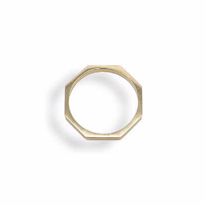 Golden Octagon Ring