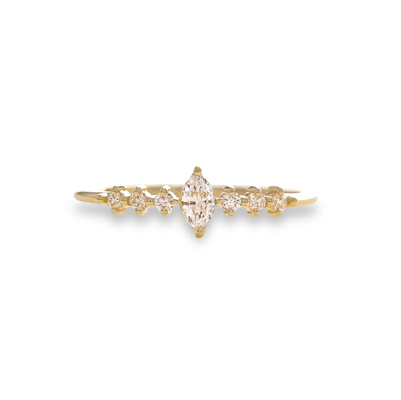 Marquise Diamond Array Ring