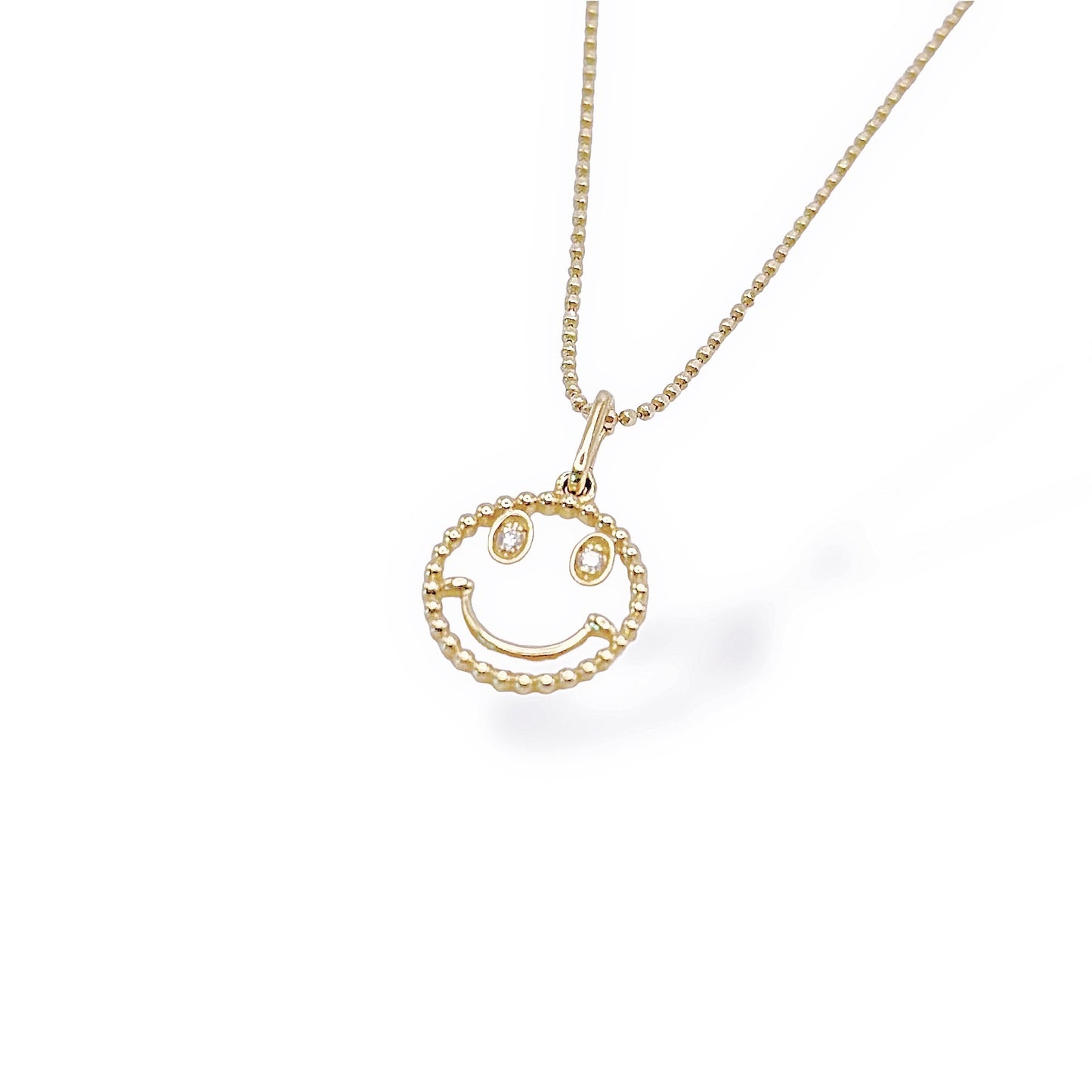 Smile Diamond Pendant Necklace