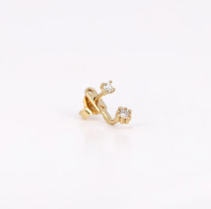 Diamond Jacket Earring (Single)