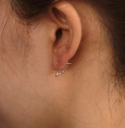 Diamond Jacket Earring (Single)