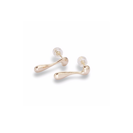 Single Molten Drop Stud Earrings