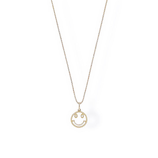 Smile Diamond Pendant Necklace