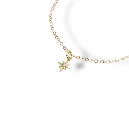 Star Stone & Rolo Chain Bracelet