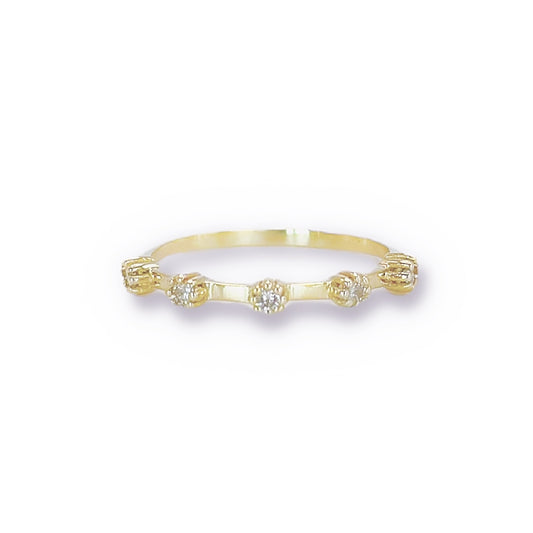 Stellar Dot Diamond Dainty Ring