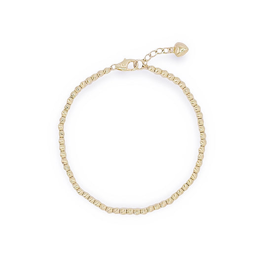 Brilliant Cut Solid Ball Chain Bracelet